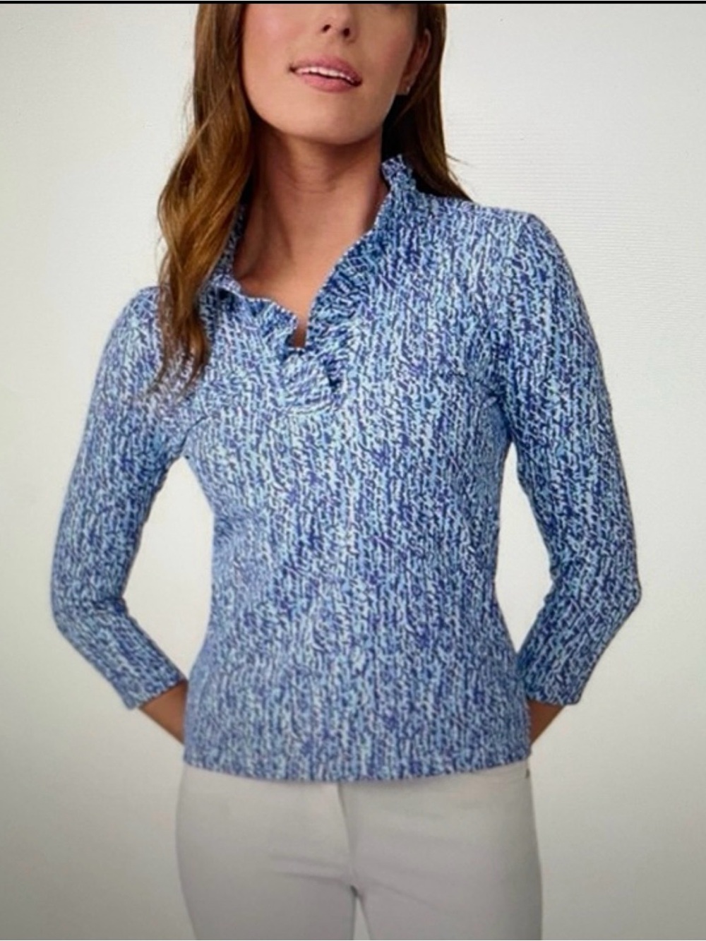 J. McLaughlin Durham Ruffle Top